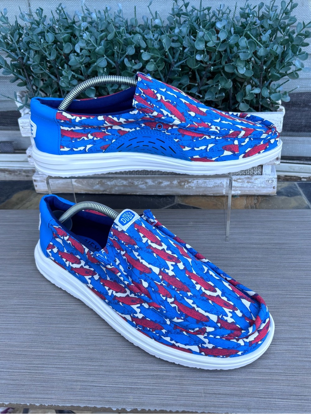 HEY DUDE Wally H2O Fish Camo Shoes
